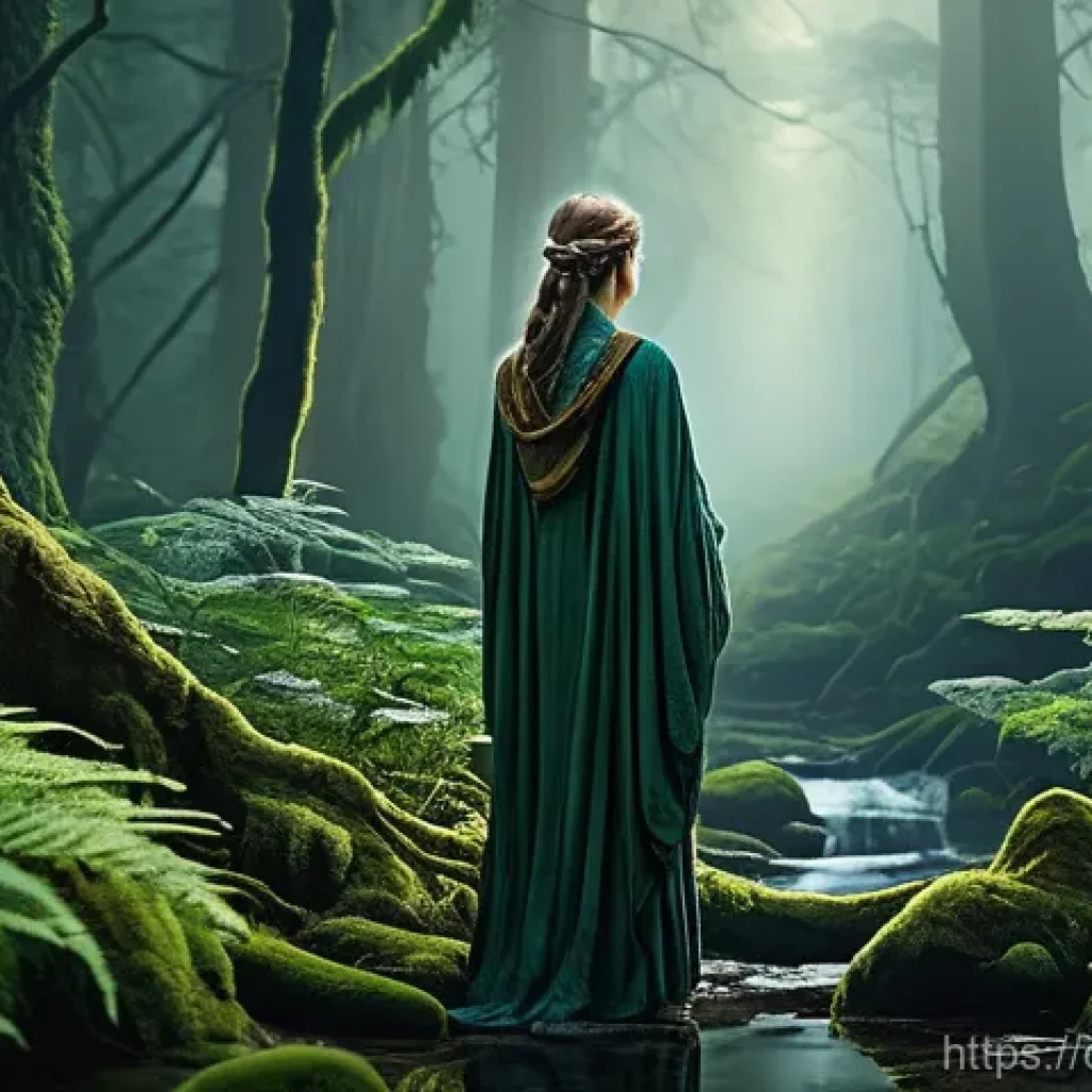 화재안전관리 실무에서의 위험요소 평가 방법 - **Prompt:** A serene and mystical ancient forest at twilight. Tall, old-growth trees with thick, gna...