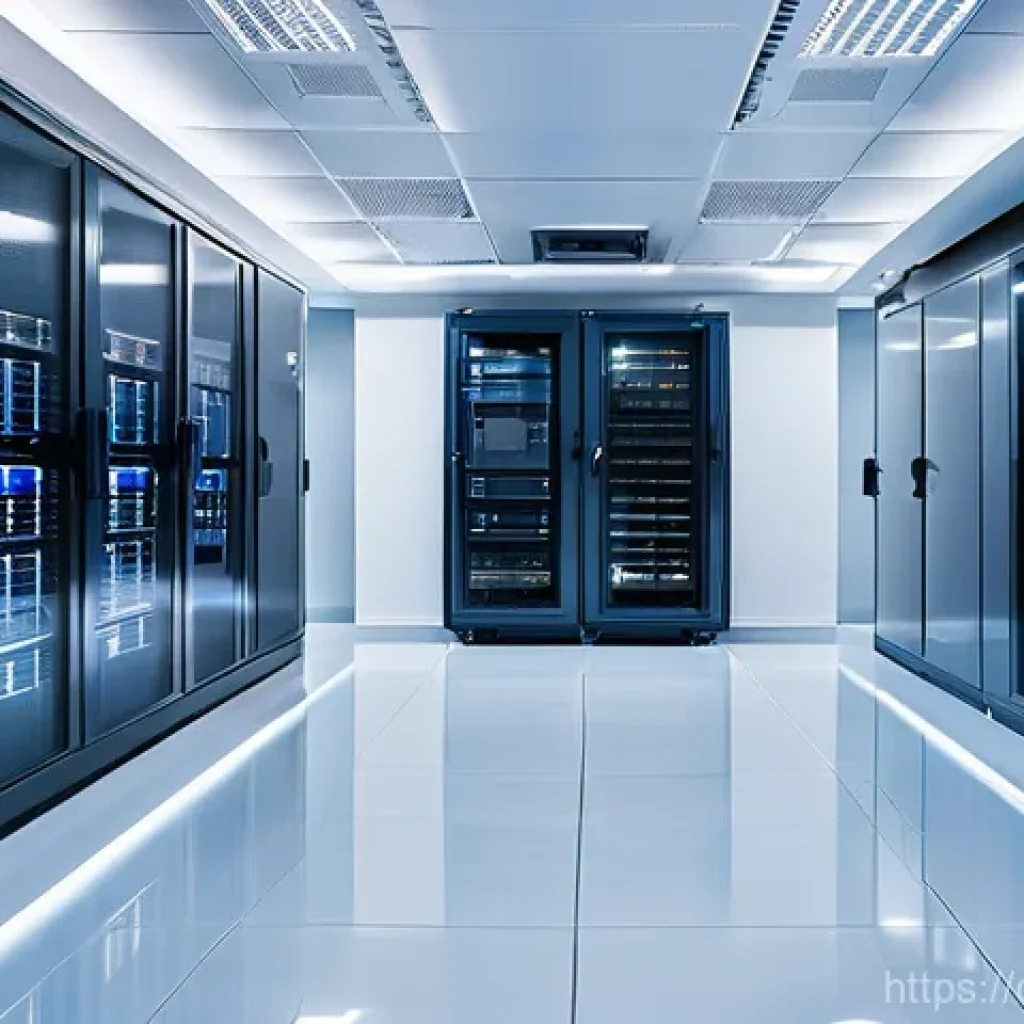 화재안전관리 실무에서의 성공적인 프로젝트 사례 - **Prompt:** A state-of-the-art server room or modern office interior, exceptionally clean and bright...