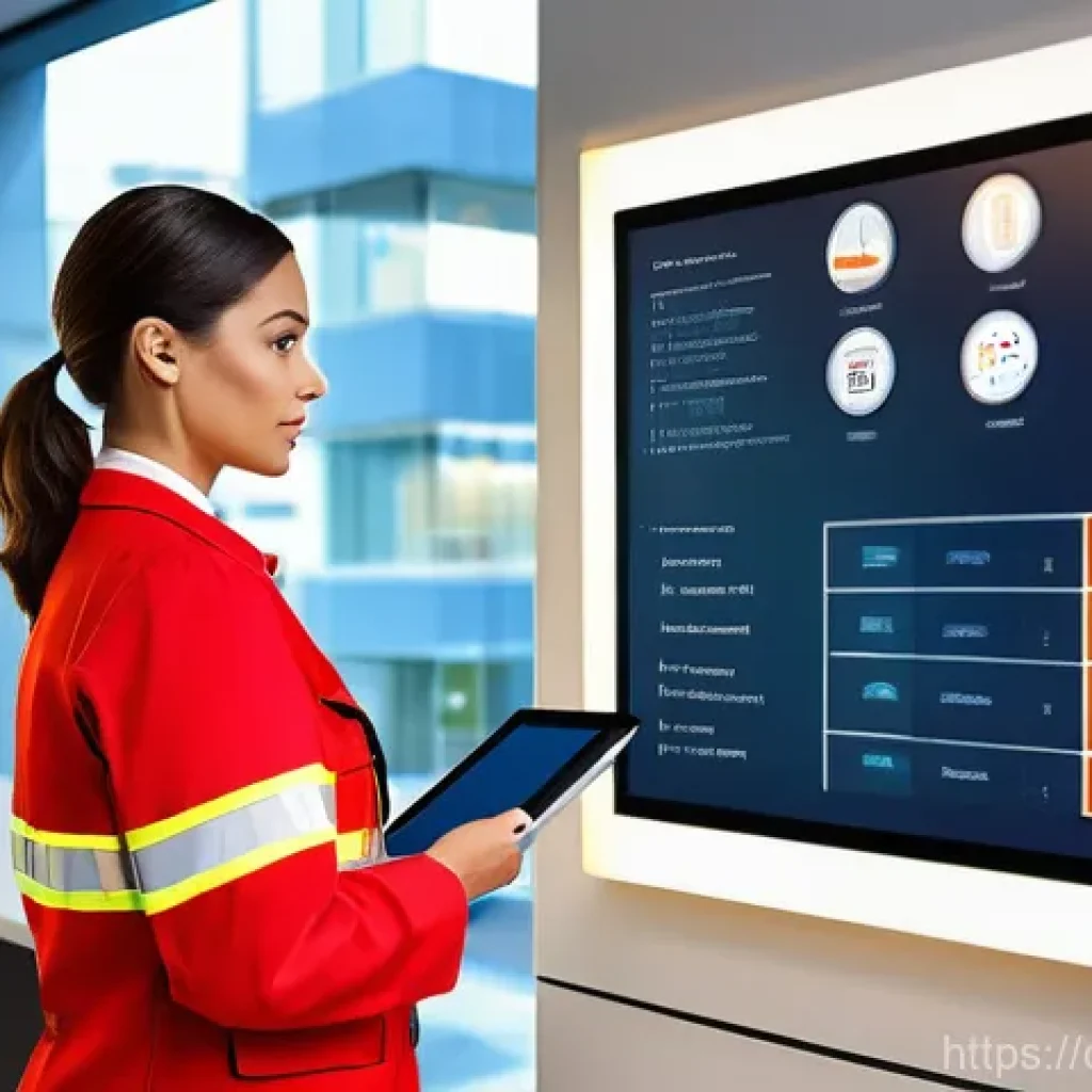 화재안전관리기술자의 주요 직무 분석 - **Prompt 1: The Architect of Safety in a Modern Building**
    A professional, male or female, dress...