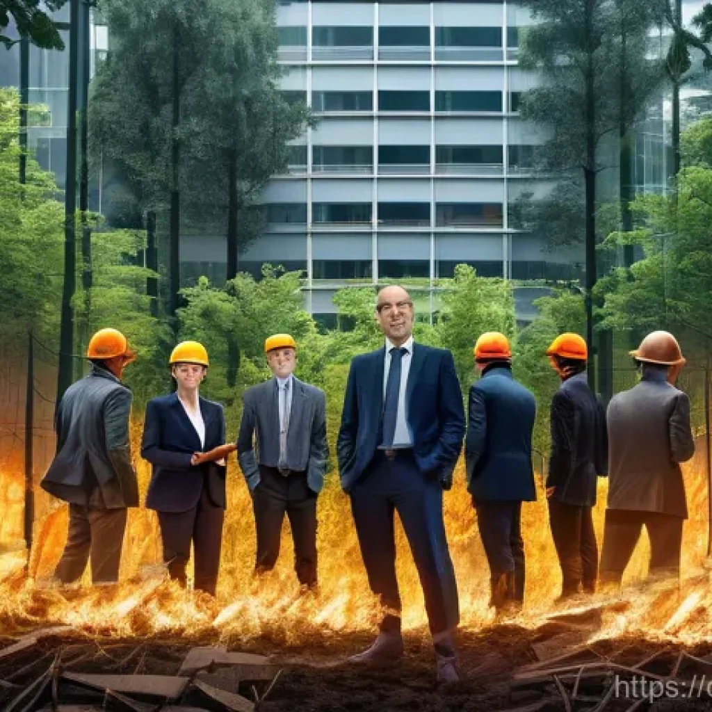 화재안전관리 실무에서의 프로젝트 관리 - **Prompt**: A diverse group of professional adults, including architects, engineers, and constructio...