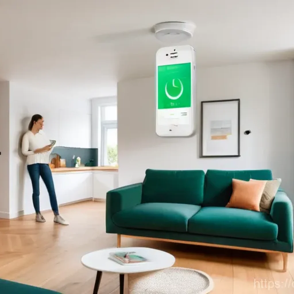 화재안전관리 실무와 관련된 최신 기술 - **Smart Home Guardian: Peaceful Vigilance**

    A bright, contemporary living room in a German apar...