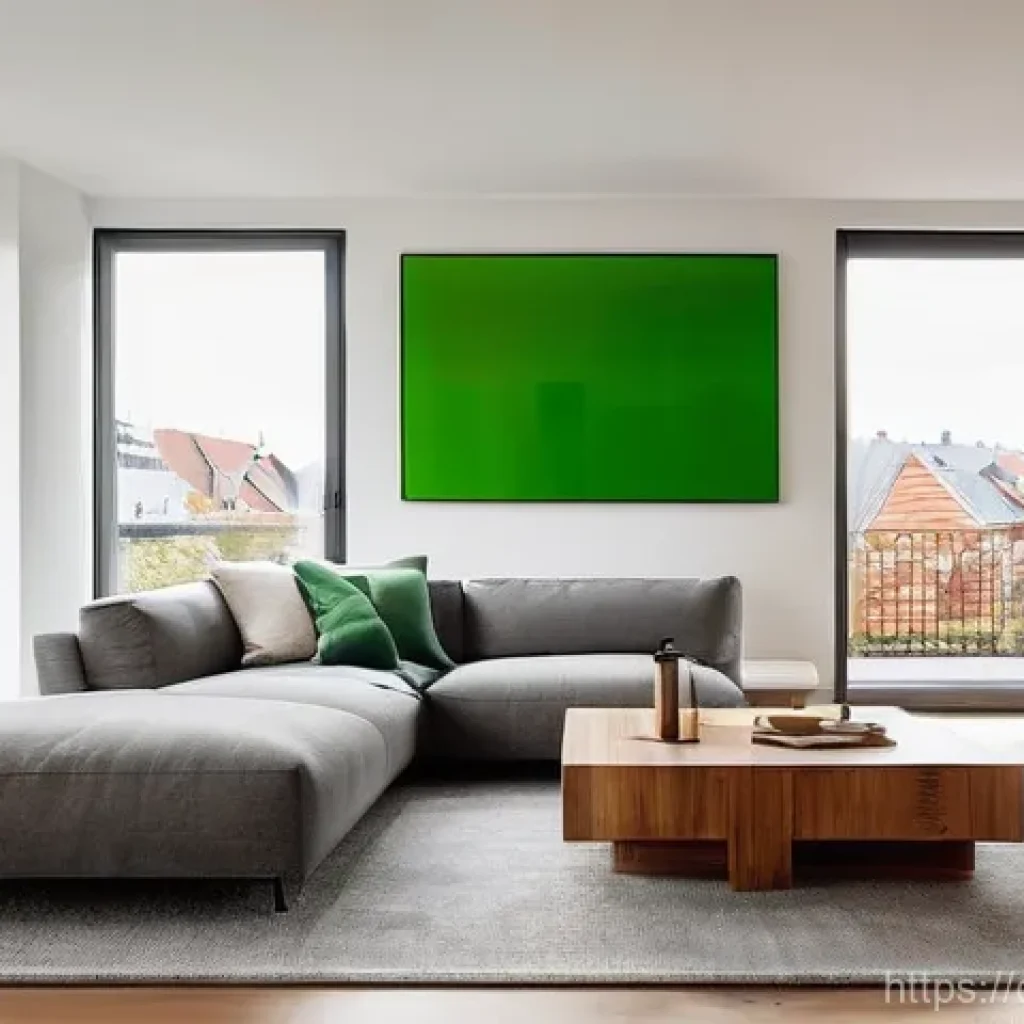 화재안전관리 실무에서 중요한 기술적 변화 - **Prompt:** "A pristine, minimalist German apartment living room bathed in soft, natural light, with...