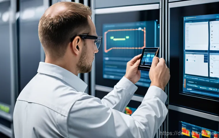 화재안전관리 실무에서 중요한 기술적 변화 - **Prompt:** "A high-tech, brightly lit fire safety control center located in a modern German metropo...