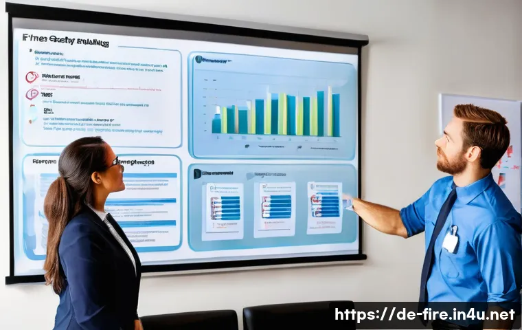 화재안전관리 직무의 주요 역할과 필요성 - **Prompt 1: Proactive Fire Safety Leadership in a Modern Workplace**
"A diverse team of professi...