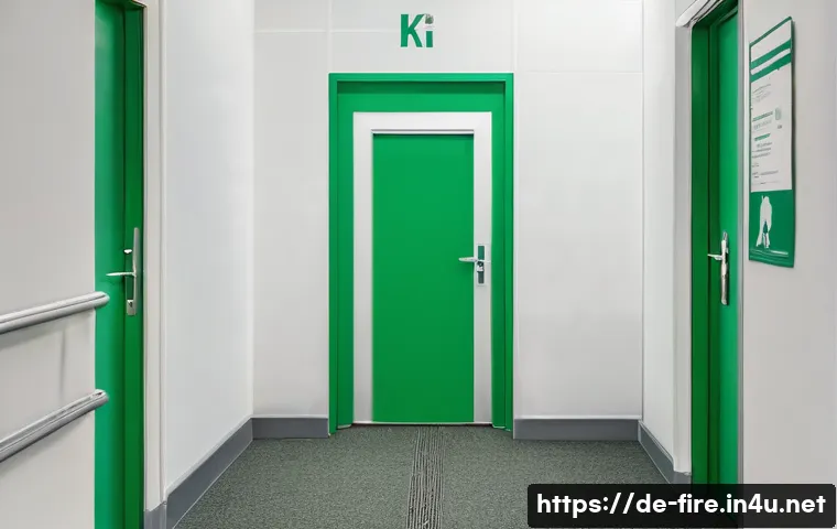 화재안전관리 실무에서 자주 발생하는 오류와 해결법 - **Prompt Title:** The Overlooked Emergency Exit
**Image Prompt:** A busy, brightly lit modern Ge...
